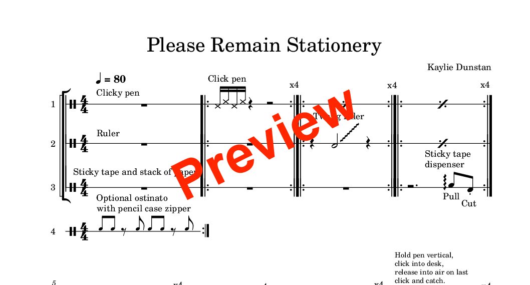 Please Remain Stationery